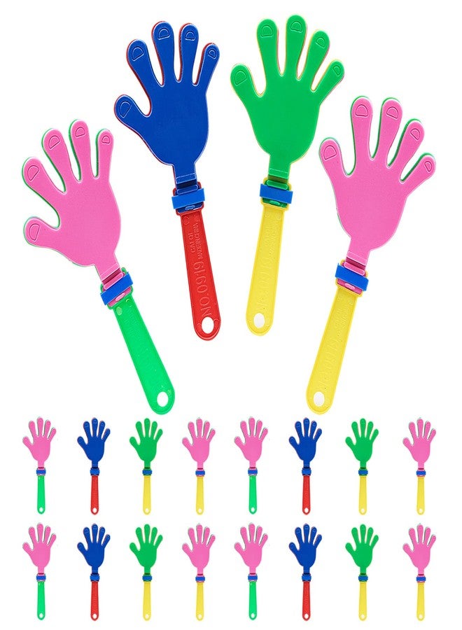 JLNGTHONG 20 Packs Hand Clappers, Noise Makers Party Favors Plastic Clapper, Cheer Clappers for Holiday Events, Sporting Events, Mixed Colors - Image 1
